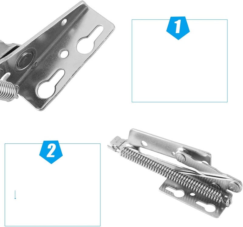 Jeanoko Scissor Hinge Pull Down Hinges 15¡Á6¡Á3 Cabinet Closet Lift up Opening Furniture 80 Hinge Folding Sofa Spring Hinges - Image 2